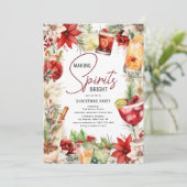 Het maken van Spirits Bright Christmas Party Kaart (Staand voorkant)