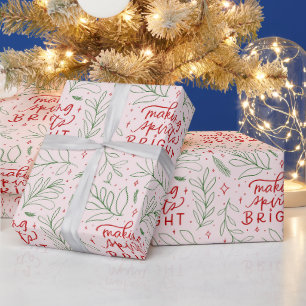 Het maken van Spirits Bright Christmas Wrapping Pa Cadeaupapier