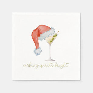 Het maken van Spirits Bright Cocktail servet