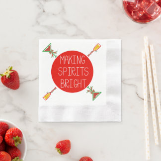 Het maken van "Spirits" Bright Cocktail servetten