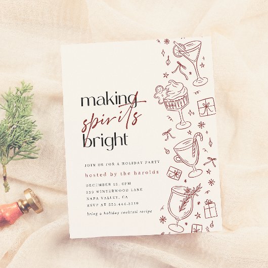 Het maken van Spirits Bright Doodle Budget Kerstmi