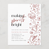 Het maken van Spirits Bright Doodle Budget Kerstmi (Voorkant)