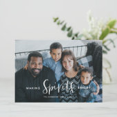 Het maken van Spirits Bright Holiday Christmas Kaa Kaart (Staand voorkant)