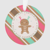 Het maken van Spirits Bright Reindeer Gingerbread  Ornament (voorkant)