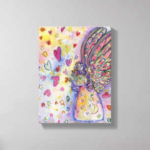 Het maken van Universe Angel Wrapped Canvas schild Afdruk