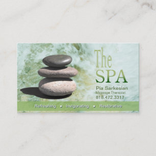 Het malplaatje van de Bedrijfskaart van de Massage Visitekaartje