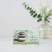 Het malplaatje van de Bedrijfskaart van de Massage Visitekaartje (Staand voorkant)