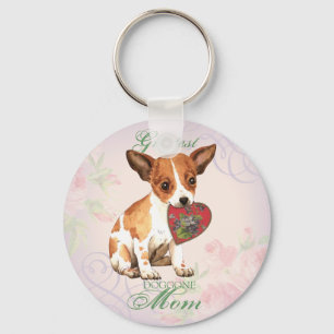 Het Mamma van het Hart van Chihuahua Sleutelhanger