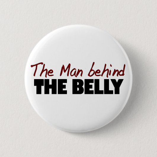 Het Man achter de buik Ronde Button 5,7 Cm (Voorkant)