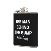 Het man achter de kolf om vader heupfles (Links)