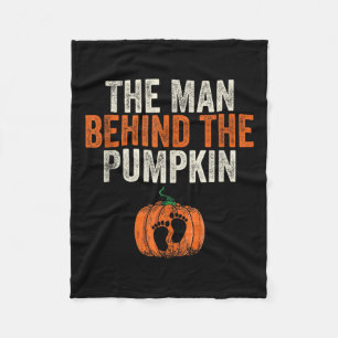 Het Man achter de pompoen Halloween zwangerschap A Fleece Deken