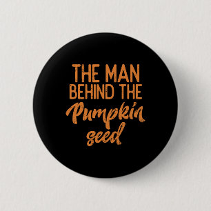 Het Man achter de pompoenen met heupen Ronde Button 5,7 Cm