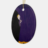 Het Man achter het gordijn Keramisch Ornament (Links)