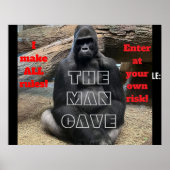HET MAN CAVE POSTER (Voorkant)