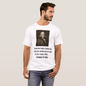 Het man dat de vrijheid van veiligheid verhandelt, t-shirt (Voorkant volledig)