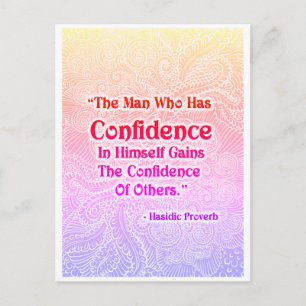 Het Man dat heeft - Positieve quotes Briefkaart
