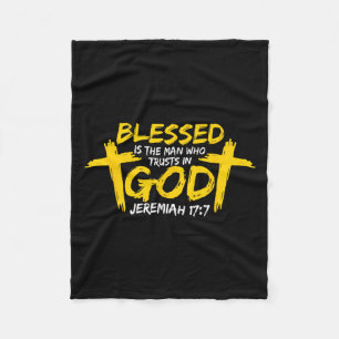 het Man dat in godsnaam op godslastering vertrouwt Fleece Deken