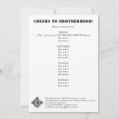 Het Man De bruidegom De gelukkige klootzak vrijgez Kaart (Achterkant)