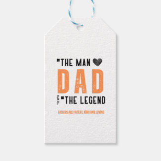 Het Man, de legende - Oprechte Vaderdag Cadeaulabel