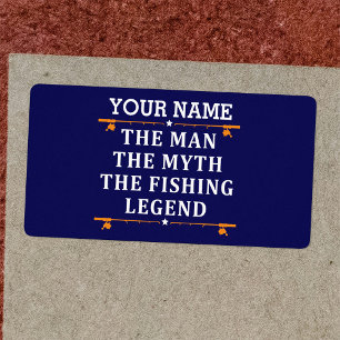 Het Man de Mmythe de Geviste Legend personaliseerd Etiket