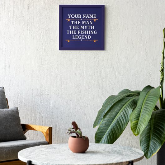 Het Man de Mmythe de Geviste Legend personaliseerd Foto Afdruk