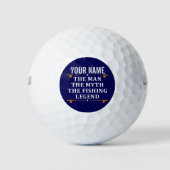 Het Man de Mmythe de Geviste Legend personaliseerd Golfballen (Voorkant)