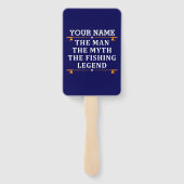 Het Man de Mmythe de Geviste Legend personaliseerd Handwaaier (Achterkant)