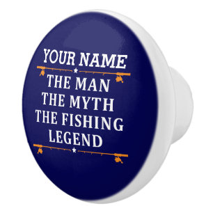 Het Man de Mmythe de Geviste Legend personaliseerd Keramische Knop