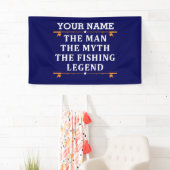Het Man de Mmythe de Geviste Legend personaliseerd Spandoek (Insitu)