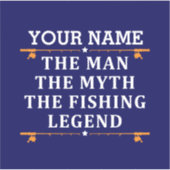 Het Man de Mmythe de Geviste Legend personaliseerd Sticker (Voorkant)