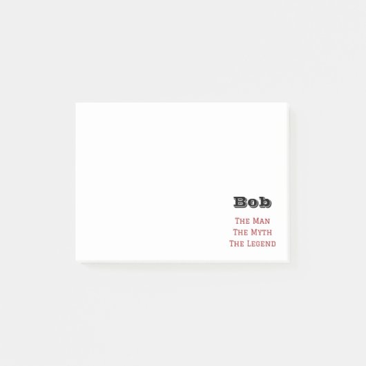 Het Man De Mmythe de Legende Post-it® Notes (Voorkant)