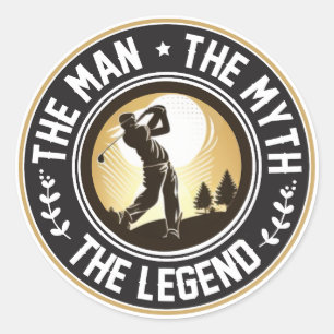 Het Man De Mmythe de Legende Ronde Sticker