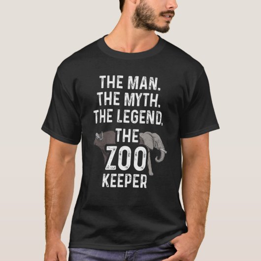 Het Man de Mmythe de Zooke van het Dierenvriend va T-shirt (Voorkant)