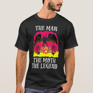 Het Man De Moth De Legende Mothman Folklore Creep T-shirt