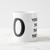 HET MAN DE MYTH DE LEGEND extra grote jumbomok Jumbo Beker (Voorkant)