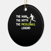 Het Man De Myth De Pickleball Legend Keramisch Ornament (Links)