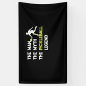 Het Man De Myth De Pickleball Legend Spandoek (Verticaal)
