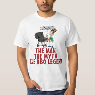 Het Man, de mythe, de BBQ Legend T-shirt