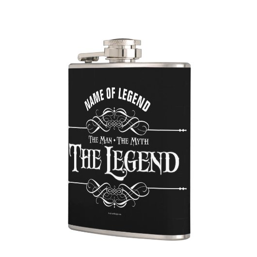 Het Man, de mythe, de erlenmeyer Heupfles (Links)