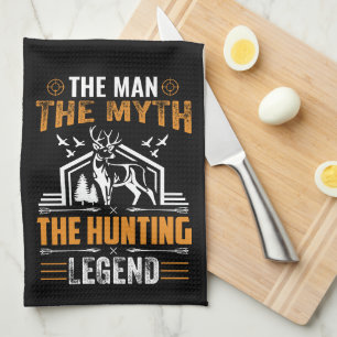 Het Man, de mythe, de jachtleger - Deer Cabin Theedoek