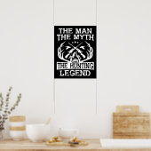 Het Man de mythe de jachtleger - kamp Poster (Keuken)