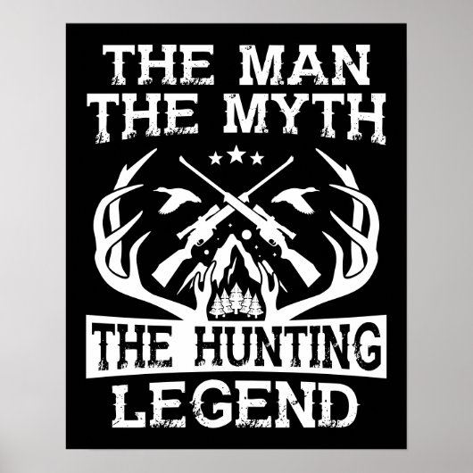 Het Man de mythe de jachtleger - kamp Poster (Voorkant)