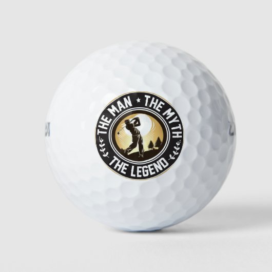 Het Man de mythe de Legend Golf valt Golfballen (Voorkant)
