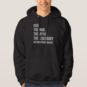 Het Man De mythe De legendarische klantenservice M Hoodie