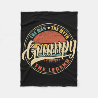 Het Man de mythe, de legendarische  retro Fleece Deken
