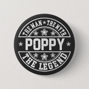 Het Man de mythe de legendarische Vaderdag Ronde Button 5,7 Cm