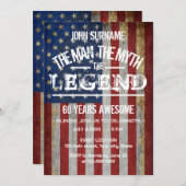 Het Man De mythe De legende 4 juli Kaart (Voorkant / Achterkant)