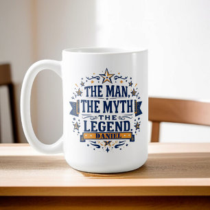 Het Man De mythe De legende   Aangepaste Vaderdag Koffiemok