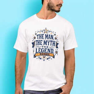 Het Man De mythe De legende Aangepaste Vaderdag T-shirt