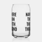 Het Man de mythe de legende Blikvorm Glas (Links)